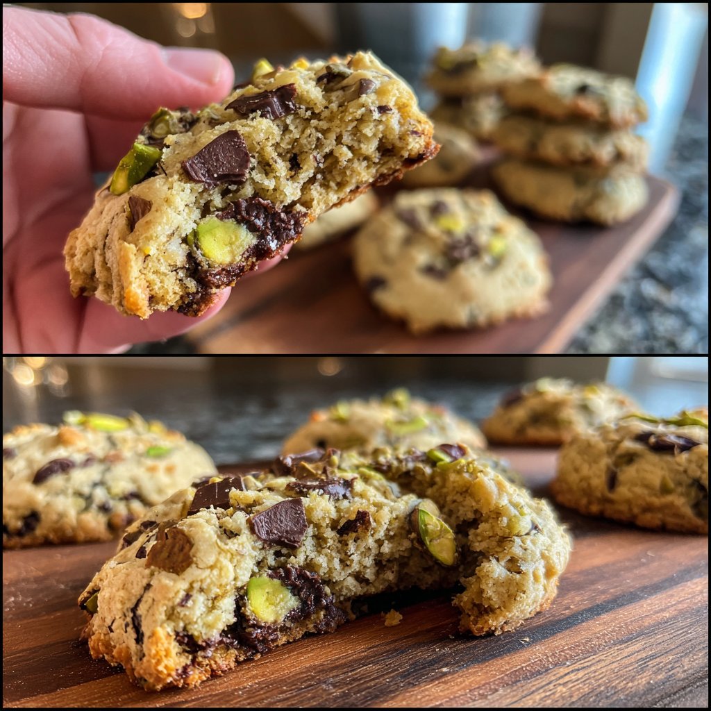 Chocolate Pistachio Cookies