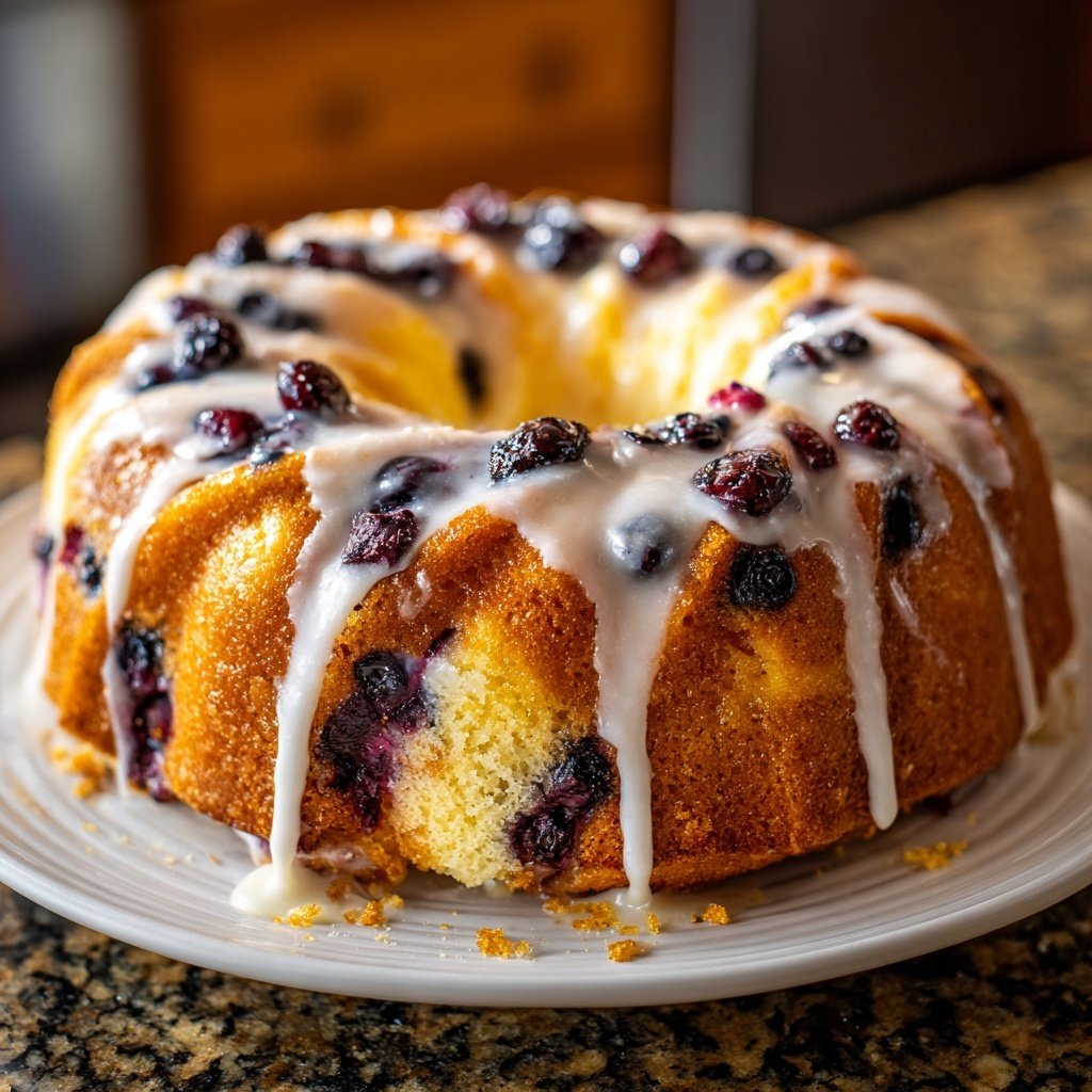 Lemon Blueberry Bundt Cake