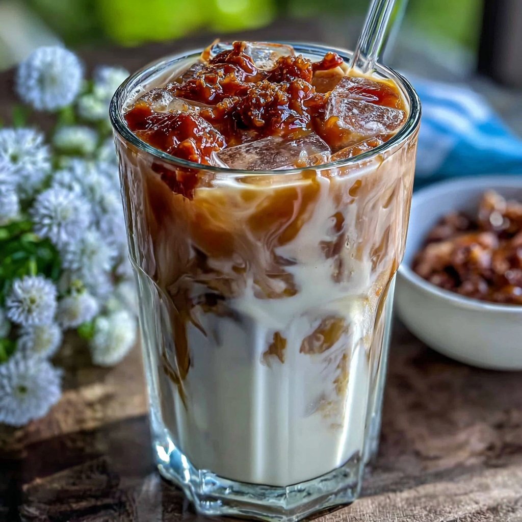 Low Calorie Iced Caramel Latte Drink