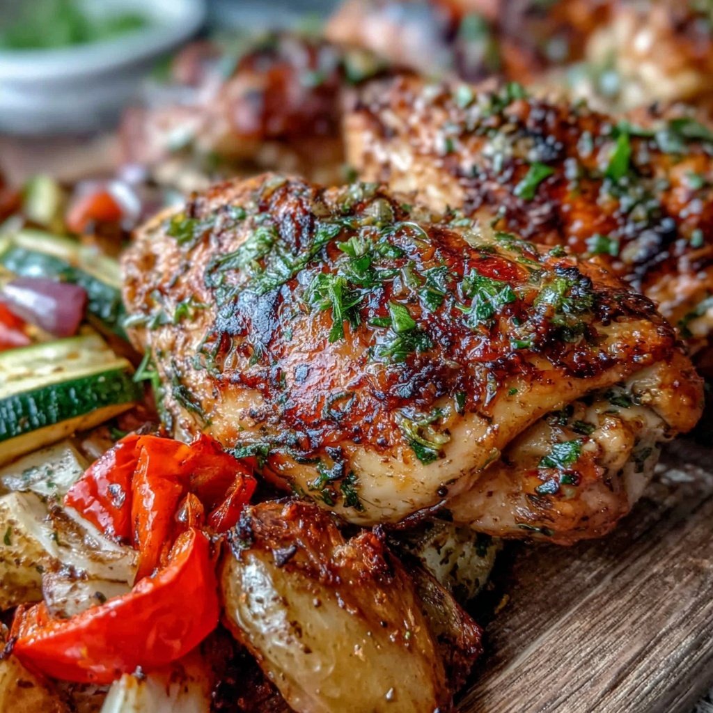 Healthy Lemon Herb Chicken With Roasted Vegetables