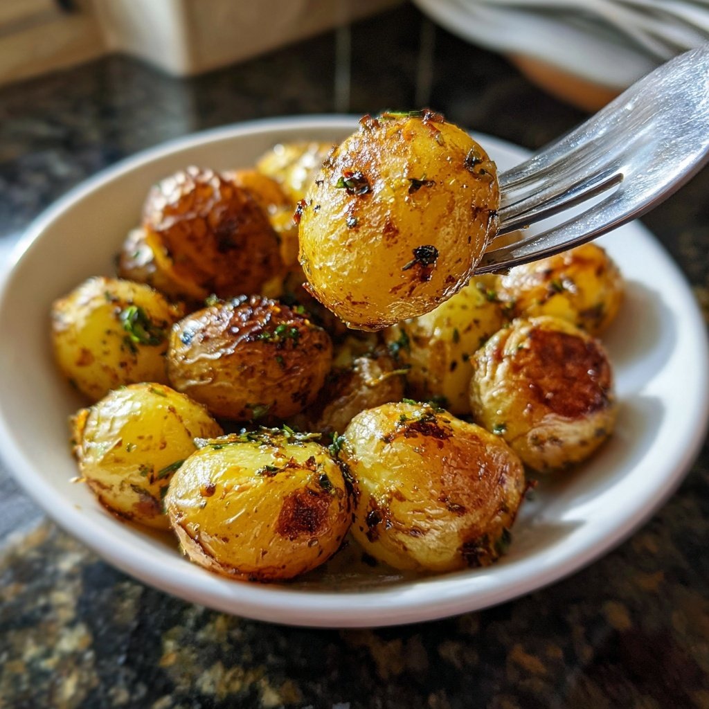 Roasted Baby Potatoes with Truffle Oil