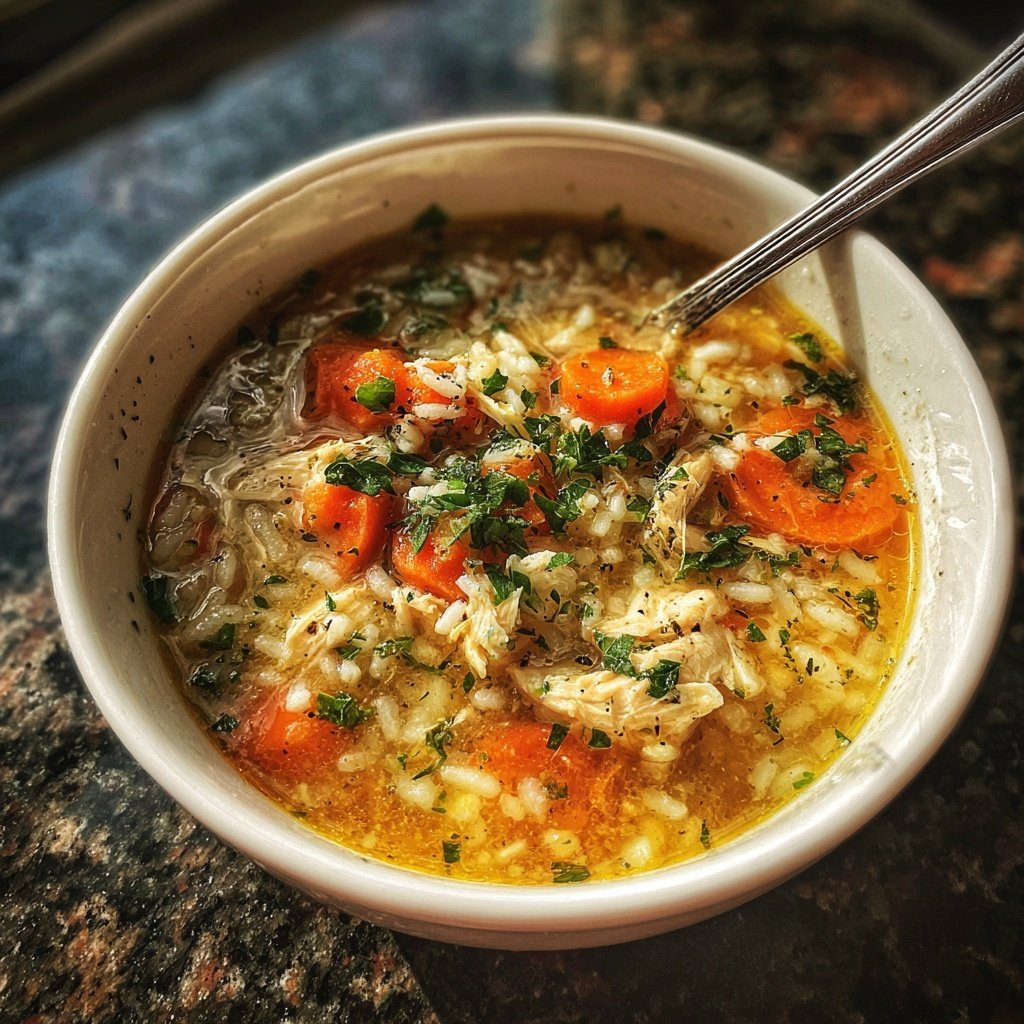 Chicken And Rice Weeknight Soup