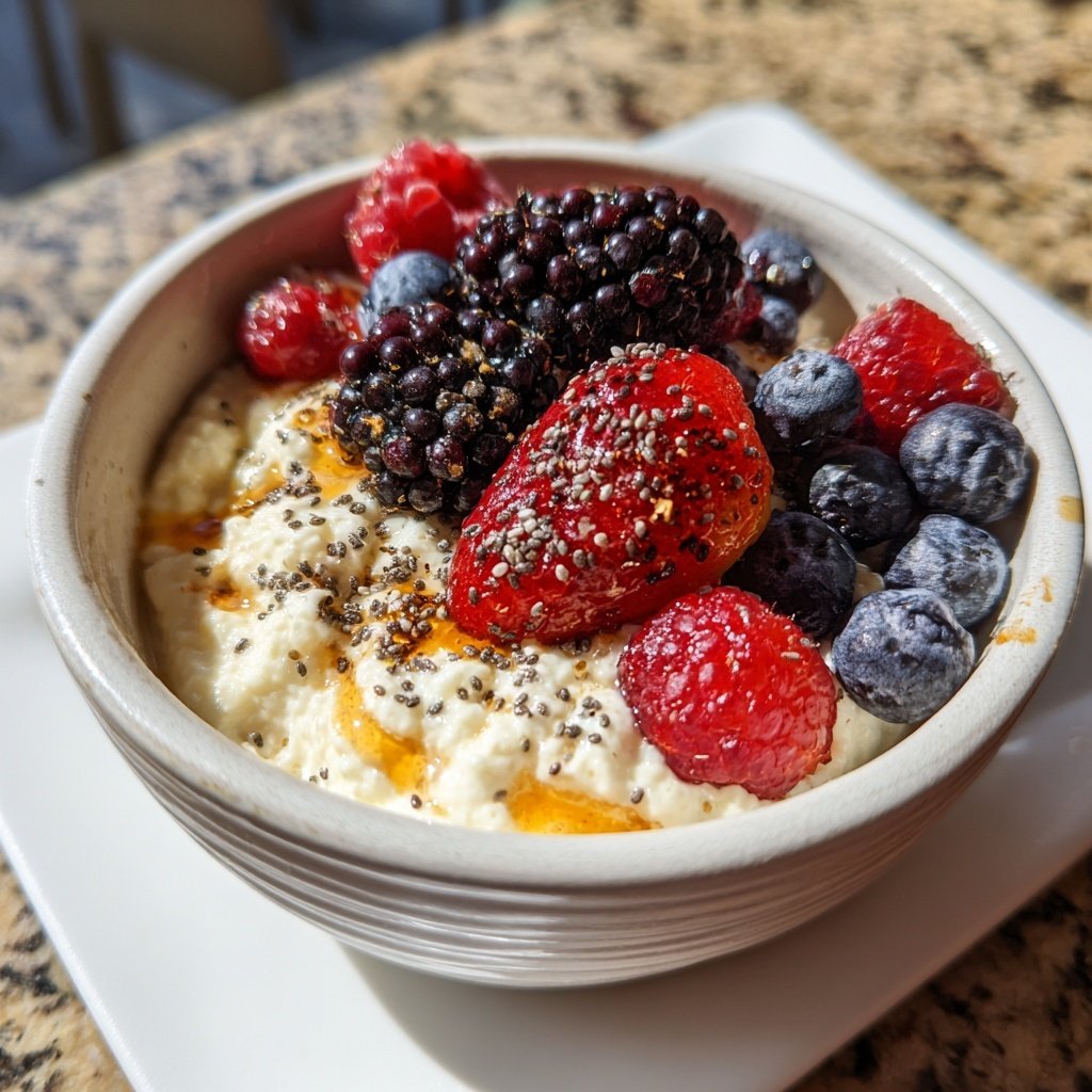 High Protein Cottage Cheese Bowl