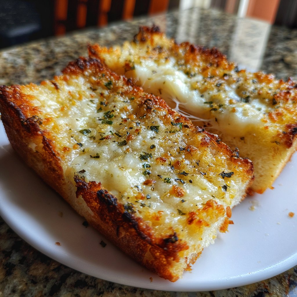 Super Bowl Appetizer Cheesy Garlic Bread