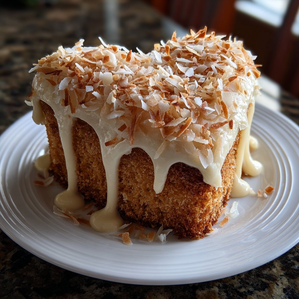 Mini Heart Cake with Almond Sponge