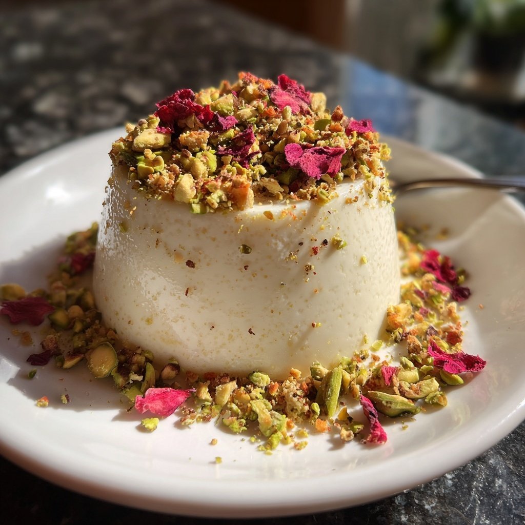 Rosewater Panna Cotta