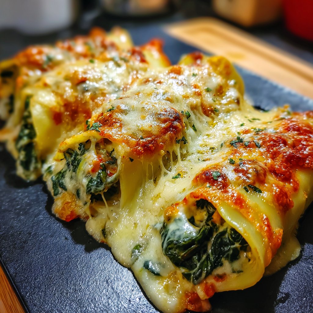 Sunday Spinach and Ricotta Cannelloni