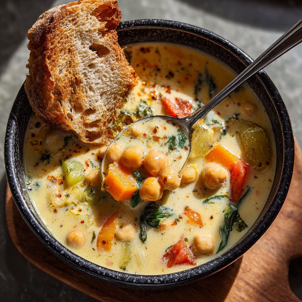 Creamy Lemon Chickpea Soup