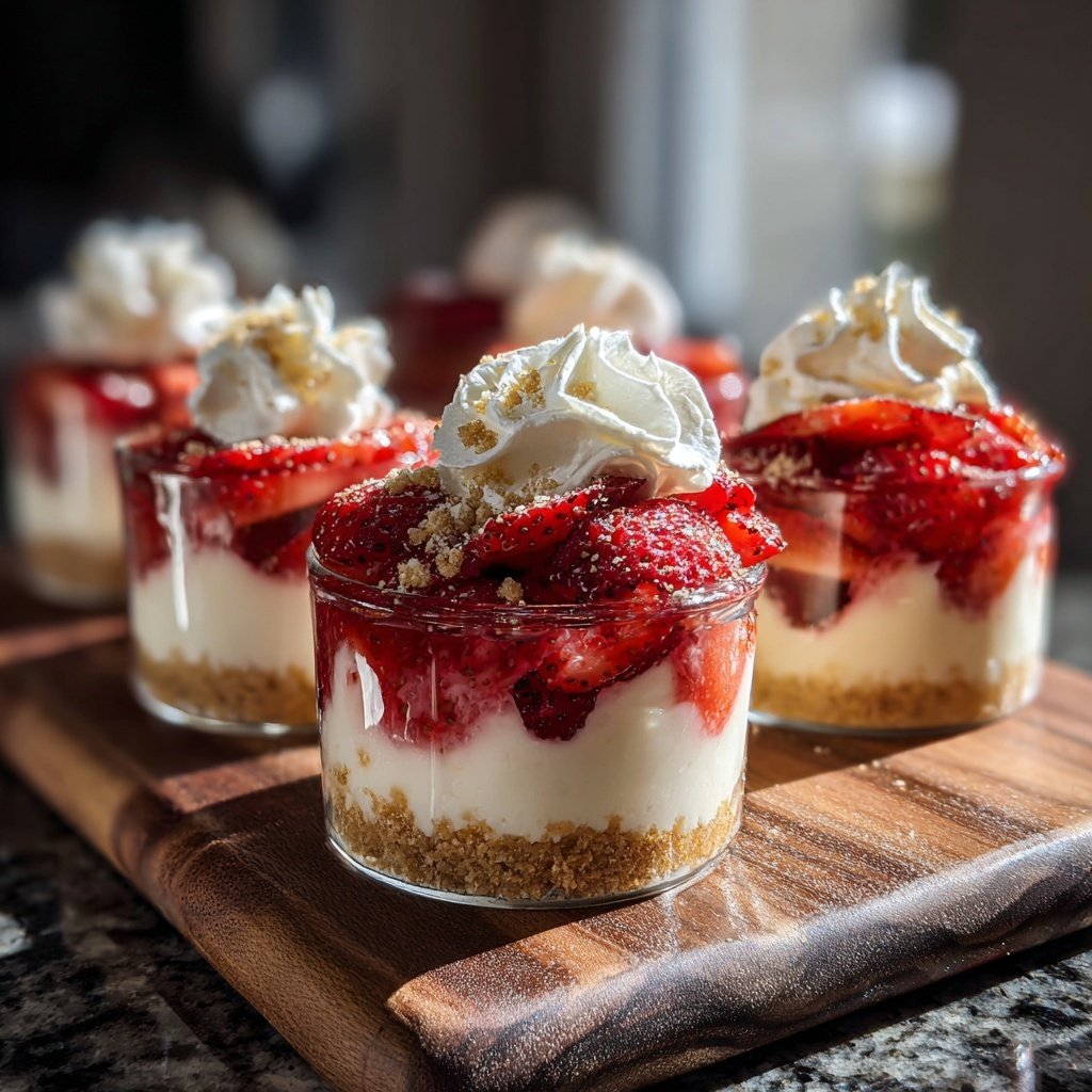 Strawberry Cream Cheese Dessert Cups