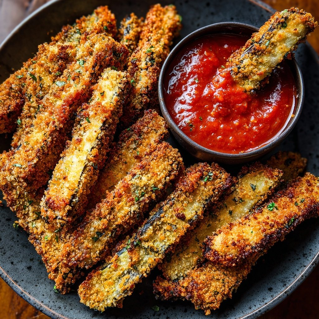 Crispy Eggplant Veggie Fries