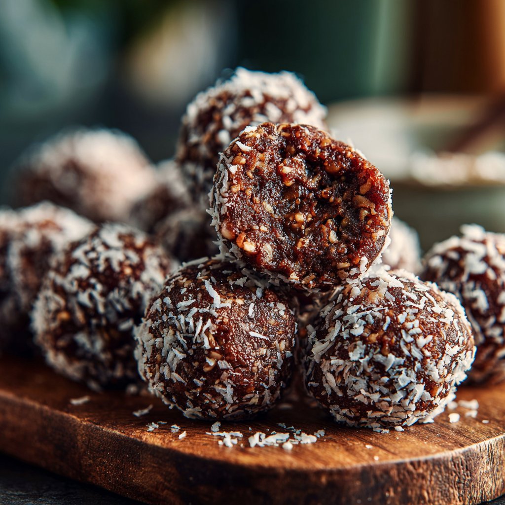 Chocolate Coconut Date Bites