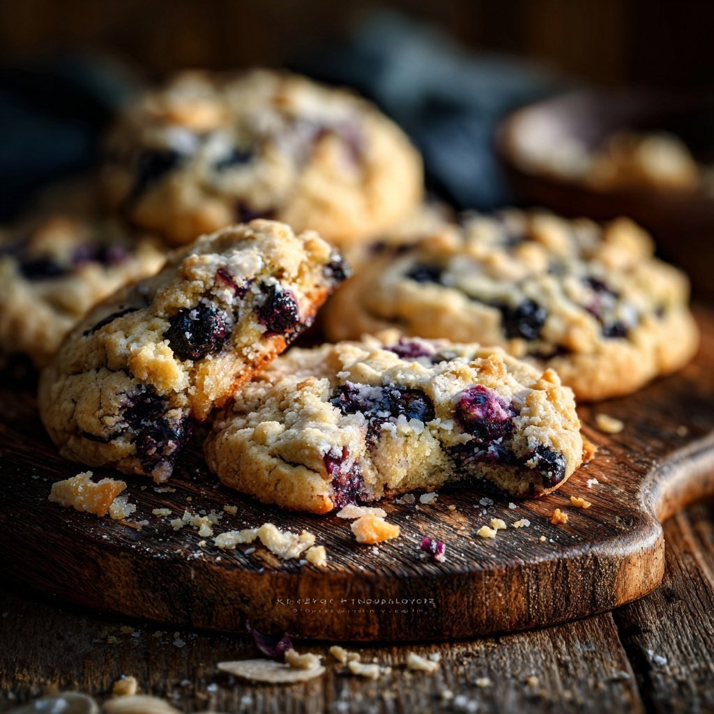 Spring Lemon Blueberry Cookies